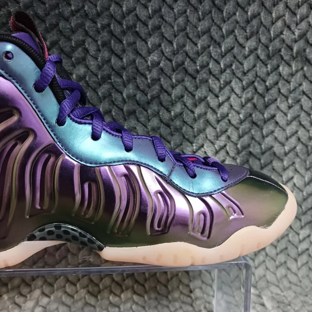 Nike Little Posite One GS Iridescent Purple Youth Basketball Shoes Size 6.5Y